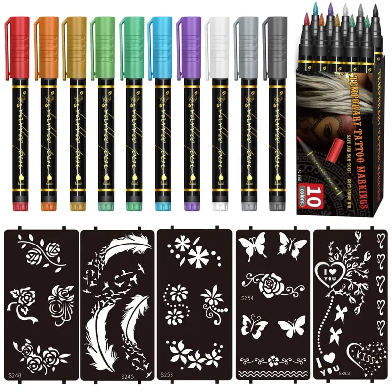 🔥 50% korting op tijdelijke tattoo markers – huidvriendelijk, urenlang zichtbaar en makkelijk afwasbaar.