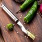 🌶️ 50% korting! RVS paprika-ontkerner – gekartelde snijrand, draai & trek de kern eruit. Ook voor andere stevige groenten – 22 cm, eenvoudig schoon te maken! ✨🔪