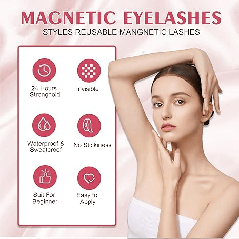 💖Laatste dag : Koop 1, krijg 1 GRATIS!!🎁 Premium Herbruikbare Magnetische Wimpers + Applicator