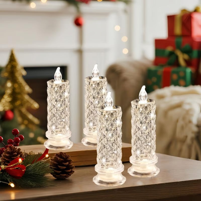 🕯️ 50% korting! LED kristallen kaars – geen vlam, gewoon schakelen, 8-12 uur betrouwbaar licht & een doordacht geschenk. Creëer een romantische avond! ✨🎁