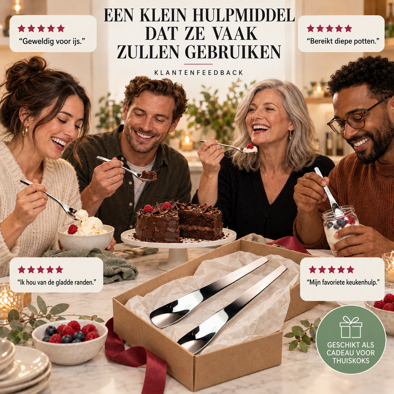 🥄 50% korting! Premium 316L RVS lepel – verdiept lepelhoofd, ergonomisch verlengd handvat & spiegelgepolijst. Roestvrij, voedselveilig & duurzaam! ✨💎