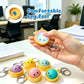 🔥 LAATSTE DAG – 50% KORTING! 🔥 🥟 Schattige Dumpling Knijpbare Fidget Sleutelhanger – met aanraakgevoelig licht ✨