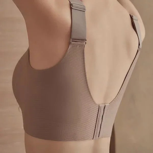 🎁Koop 1, krijg 2 gratis, 💕Geribbelde zijden push-up bh voor dames zonder stalen ring, verstelbaar🌸