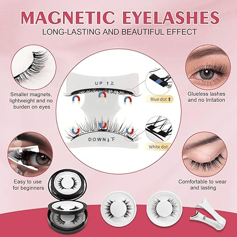 💖Laatste dag : Koop 1, krijg 1 GRATIS!!🎁 Premium Herbruikbare Magnetische Wimpers + Applicator