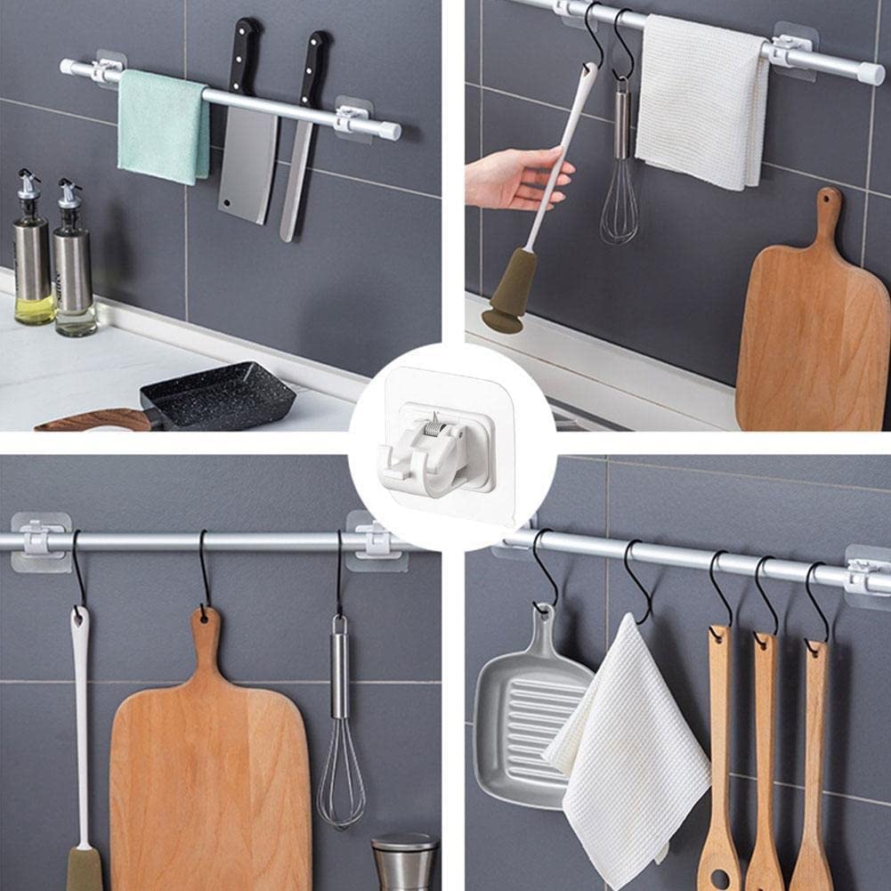 ⚡ Flash! 50% korting – verstelbare gordijnroedehouders, zelfklevend & nagelvrij, tot 2kg. Ideaal voor huurders & DIY! 🏠🔧
