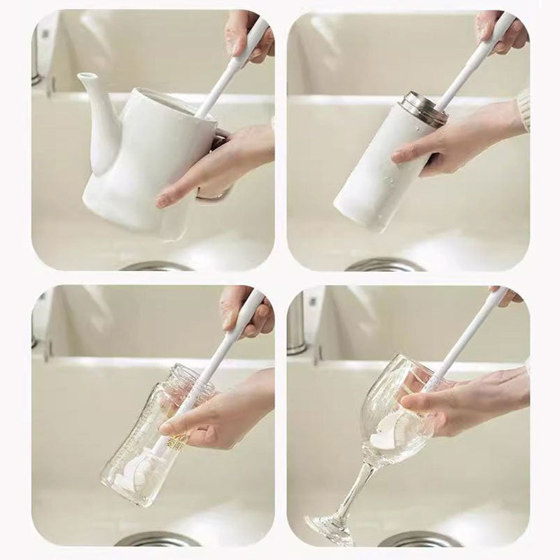 3-in-1 schoonmaakborstel met lange steel