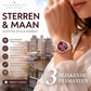 🎀60% KORTING Nieuwjaarsuitverkoop🎀 Modieuze Diamant Maan en Ster Horloge voor Dames