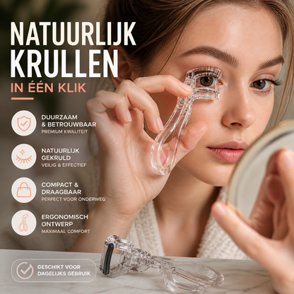 👁️ 50% korting op ergonomische wimperkruller – brede hoek, krult alle wimpers in 1 keer, natuurlijk en langdurig.