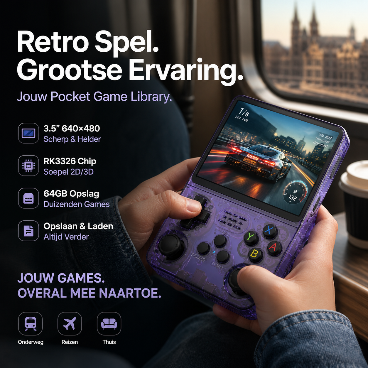 🎮 50% korting op retro draagbare 3D-gameconsole – ingebouwde 100+ klassieke spellen, draagbaar en ideaal voor nostalgische gamers