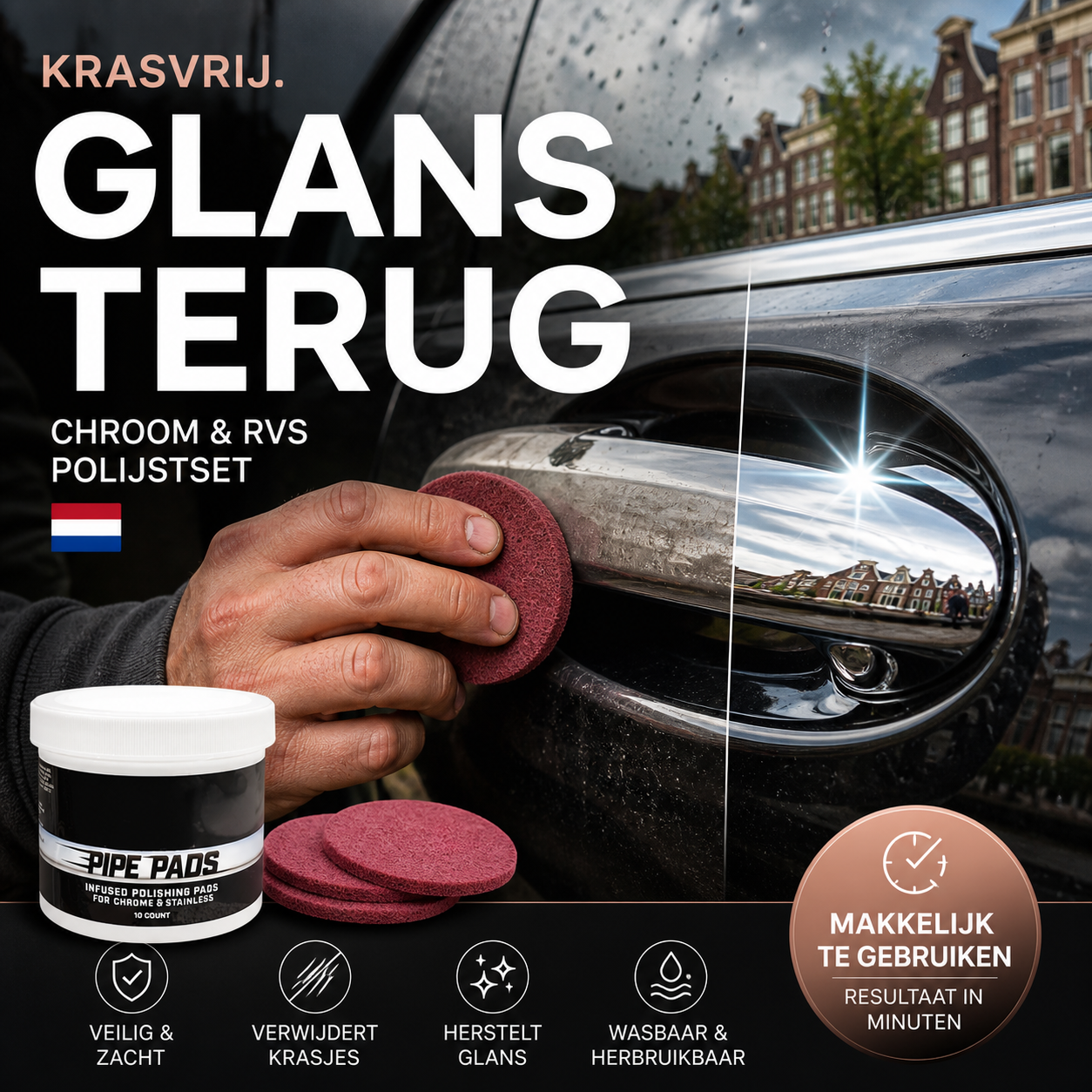 ✨ 50% korting! All-in-one metaalpolijstset – verwijdert roest & aanslag, herstelt glans voor alle metalen. Snel & eenvoudig! 🛡️🔧