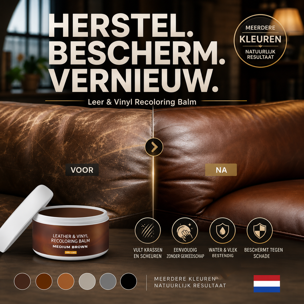 👜 50% korting! Leer renovatiepasta – herstelt krassen, voedt het leer & herstelt kleur. Voor meubels, schoenen, tassen & kleding! ✨🧴