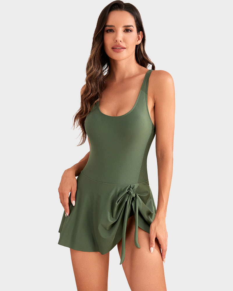 🌊💖 Beperkte tijd! 50% korting – eenstuks badpak, 💪 buikcontrole, 👗 stijlvolle knoopsluiting, ☀️ ideaal voor zomervakantie.
