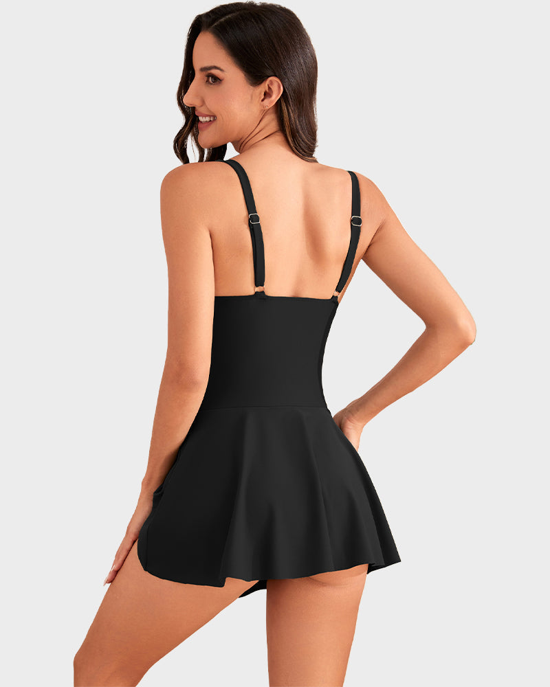 🌊💖 Beperkte tijd! 50% korting – eenstuks badpak, 💪 buikcontrole, 👗 stijlvolle knoopsluiting, ☀️ ideaal voor zomervakantie.