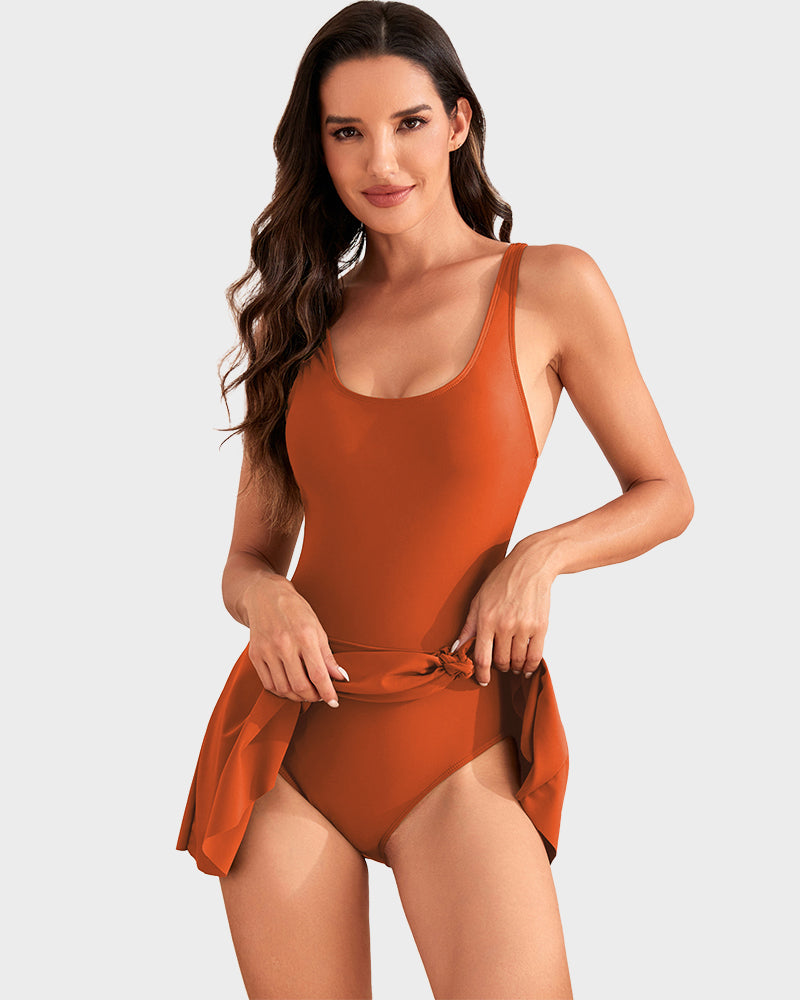 🌊💖 Beperkte tijd! 50% korting – eenstuks badpak, 💪 buikcontrole, 👗 stijlvolle knoopsluiting, ☀️ ideaal voor zomervakantie.