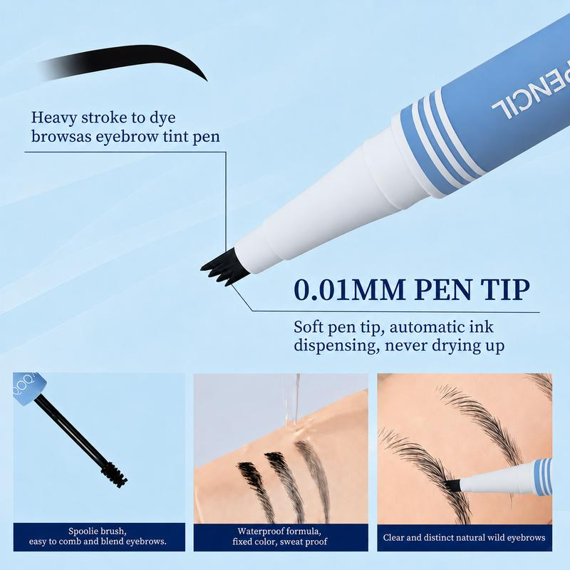 🎉 2-in-1 mini eyebrow pencil & gel – waterproof & uren lang – Beperkte tijd: 1+1 gratis!