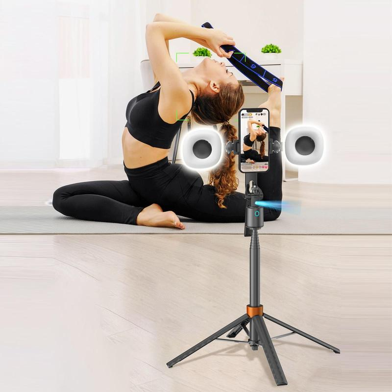 Capture Perfect Shots Instantly! 180cm Smart Face-Tracking Selfie Stick