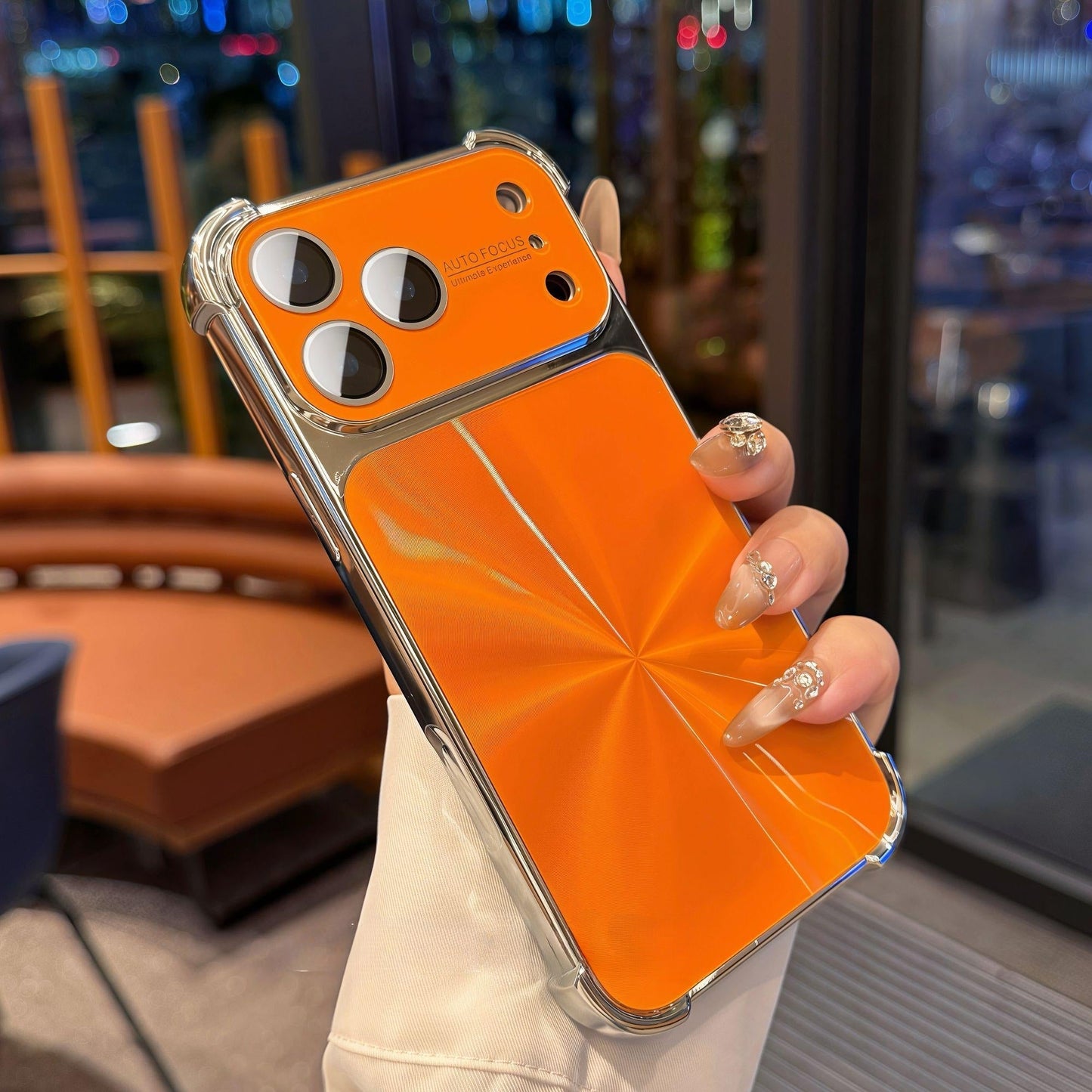 Vierhoekige valbestendige hoes met CD-textuur voor Phone - Koop er 2 en krijg 40% korting op de 2e🔥