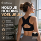 ⚡ 50% korting! Beugelvrije beha met gekruiste rugbandjes & voorste sluiting. Corrigeert houding, biedt comfort & ondersteuning. 🩰💕