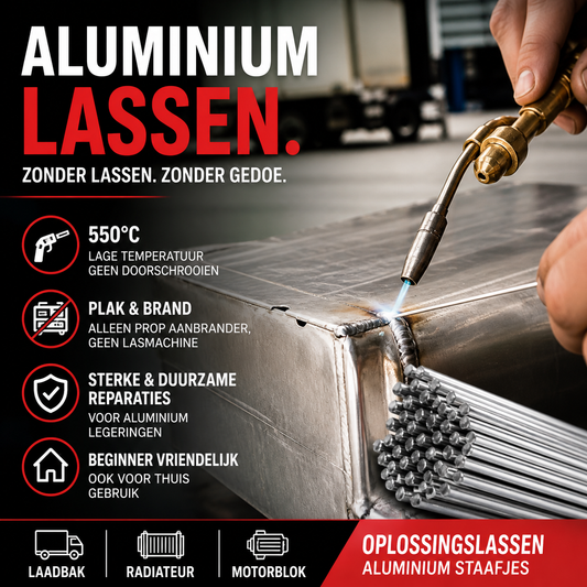 ⭐ 50% korting! Lage-temperatuur lasstaven – fluxkern, geen lasapparaat nodig. Repareer metaal snel & sterk met alleen een brander! 🔥🛠️