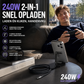 🔌 50% korting! 2-in-1 oplaadkabel met standaard – 240W supersnel, T-vormig & gevlochten. Laad & kijk handsfree! ⚡✨