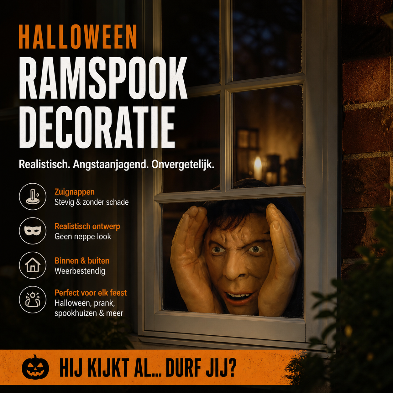 🎃 50% korting! Peeper Creeper – realistisch, beweegt niet, maar schrikt iedereen af. 99,3% aanbevolen! Perfect voor Halloween! 🔥👀