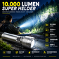 🔦 50% korting! Oplaadbare superheldere LED-zaklamp – 10.000 lumen, 48 uur gebruiksduur & USB-C snelladen. Waterdicht & onbreekbaar! ✨⚡