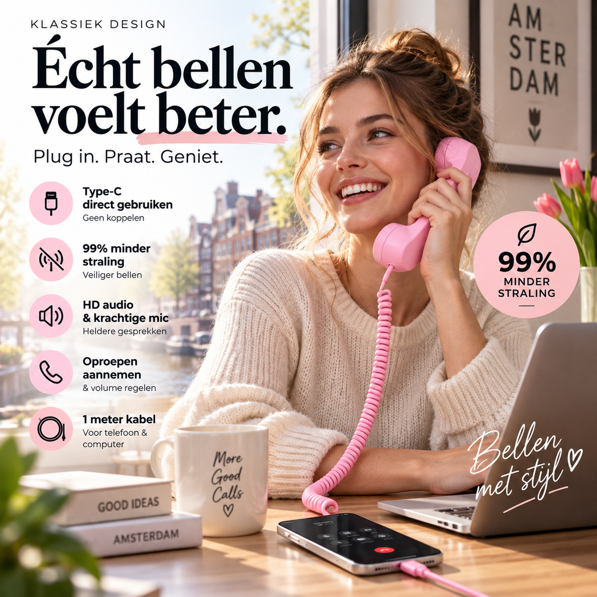 ☎️ 50% korting! Retro telefoonhoorn – uniek cadeau voor bijzondere gelegenheden. Vintage design & Bluetooth – voor thuis & kantoor! ✨🎁