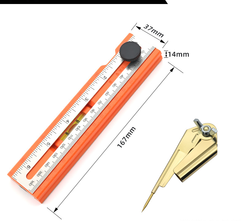 📏 Multifunctionele aftekeningenwaterpas