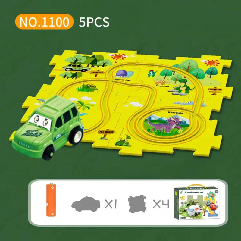 🧩Kinder educatief speelgoed Puzzel-snelweg-speelset🧩