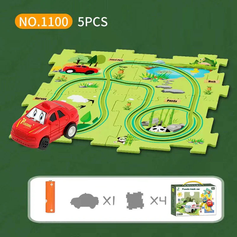 🧩Kinder educatief speelgoed Puzzel-snelweg-speelset🧩