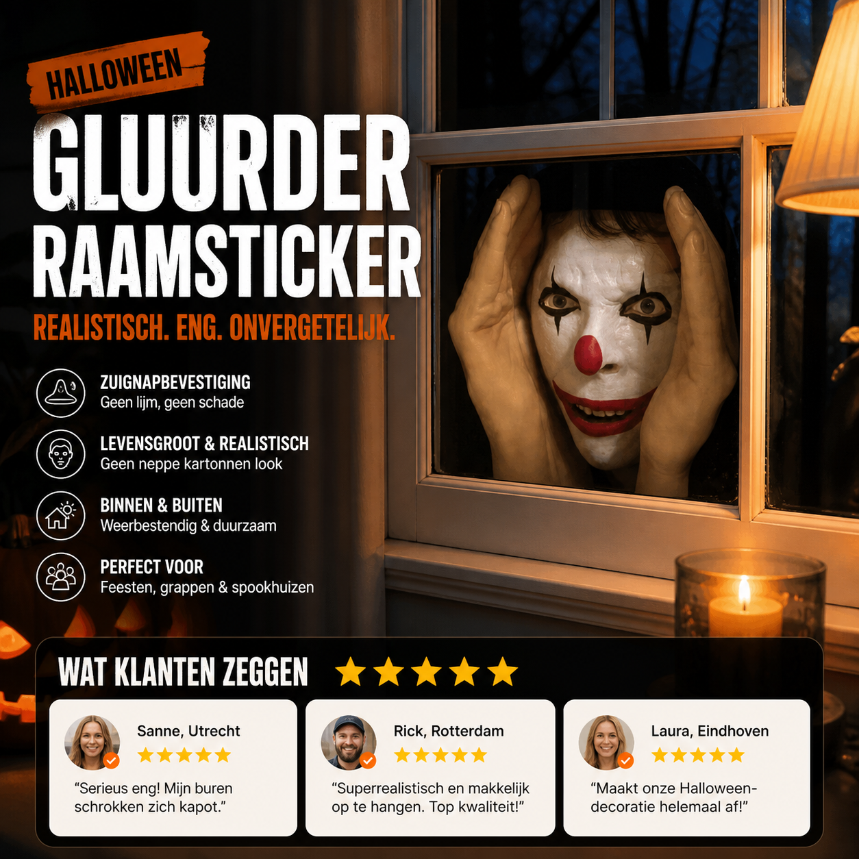 🎃 50% korting! Peeper Creeper – realistisch, beweegt niet, maar schrikt iedereen af. 99,3% aanbevolen! Perfect voor Halloween! 🔥👀