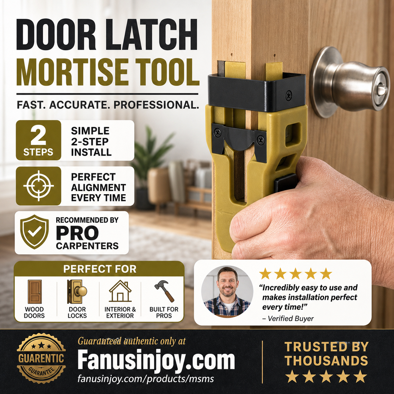 ⏳️Limited Time 50% Off！🏭🔐Direct from Wood Factory！👷‍♂️Faster and Handy Tools 🛠️ Door Latch Tool-Essential for Home Renovation 🏠✨