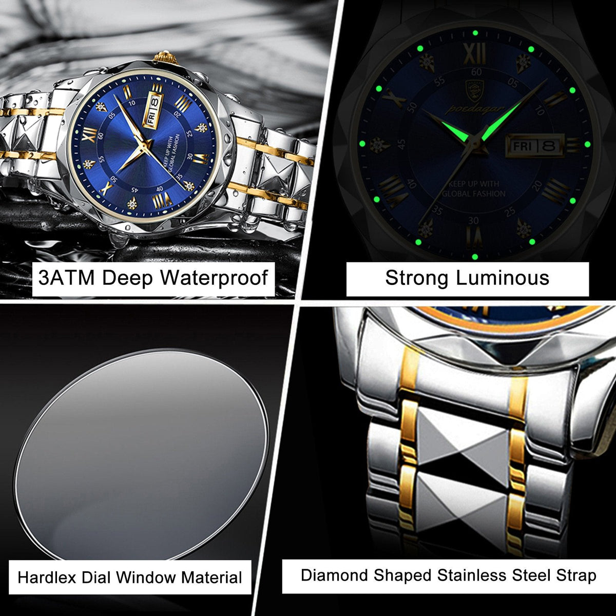 ⌚ 50% korting! Luxe herenhorloge – dag-datum weergave, lichtgevend & waterdicht tot 30m. Japans uurwerk & 316L roestvrij staal. Perfect cadeau! ✨🎁