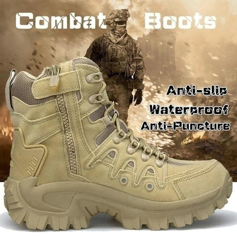 Heren Outdoor Waterdichte Antislip Wandelschoenen Gevechtslaarzen