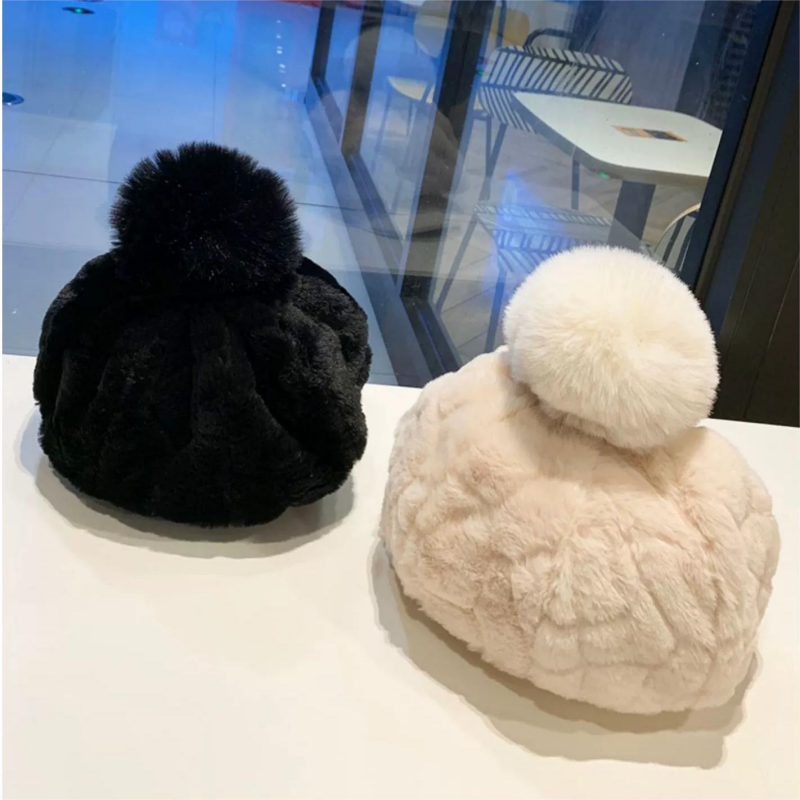 🎁Beste cadeau voor haar🎁👒-Dameswarme wintermuts met korte rand🥰