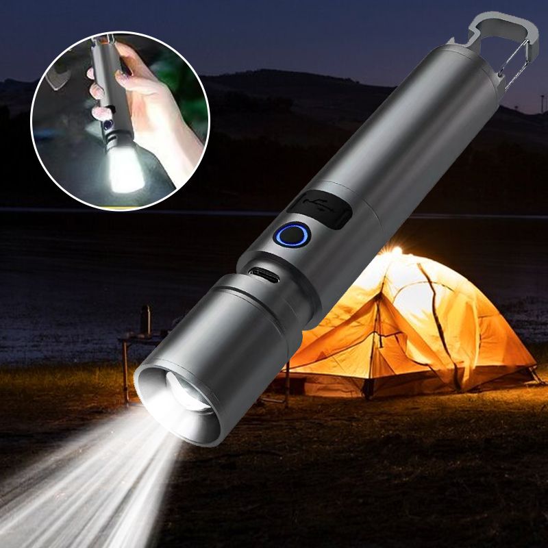 Multifunctionele witte laser LED-zaklamp