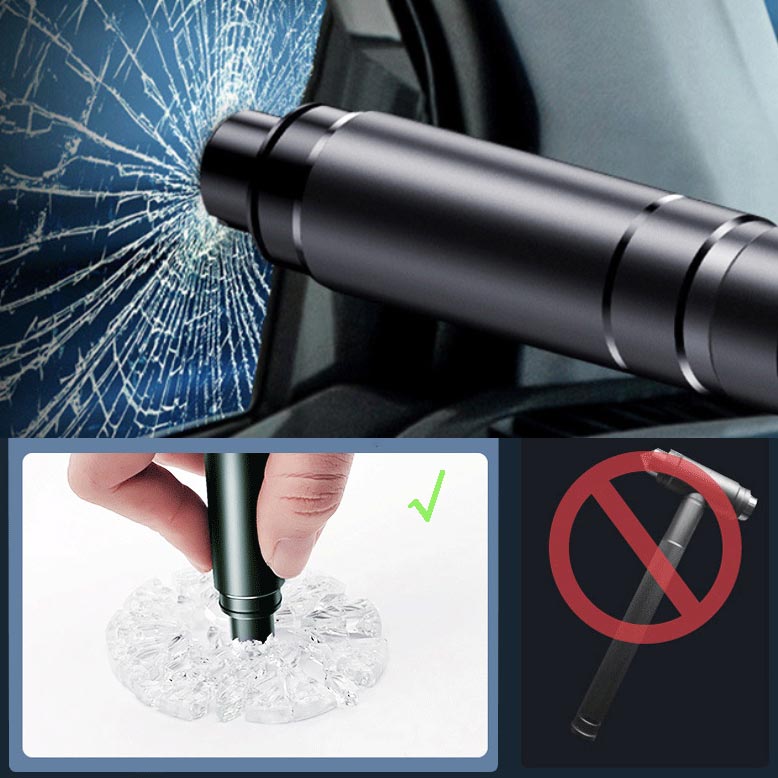 🚗 KOOP 2, KRIJG 1 GRATIS! 2-in-1 Auto Noodgereedschap – Ruitenbreker & Gordelsnijder | Compact & Altijd Binnen Handbereik 🆘