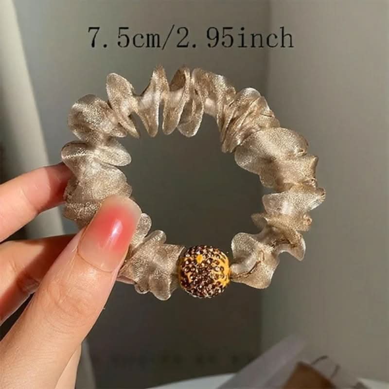 🌟Elegant Rhinestone Mesh Hair Ties💕