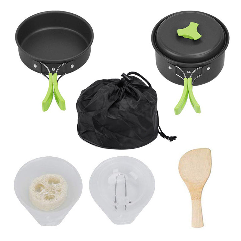 Multifunctionele Draagbare Campingbestekset
