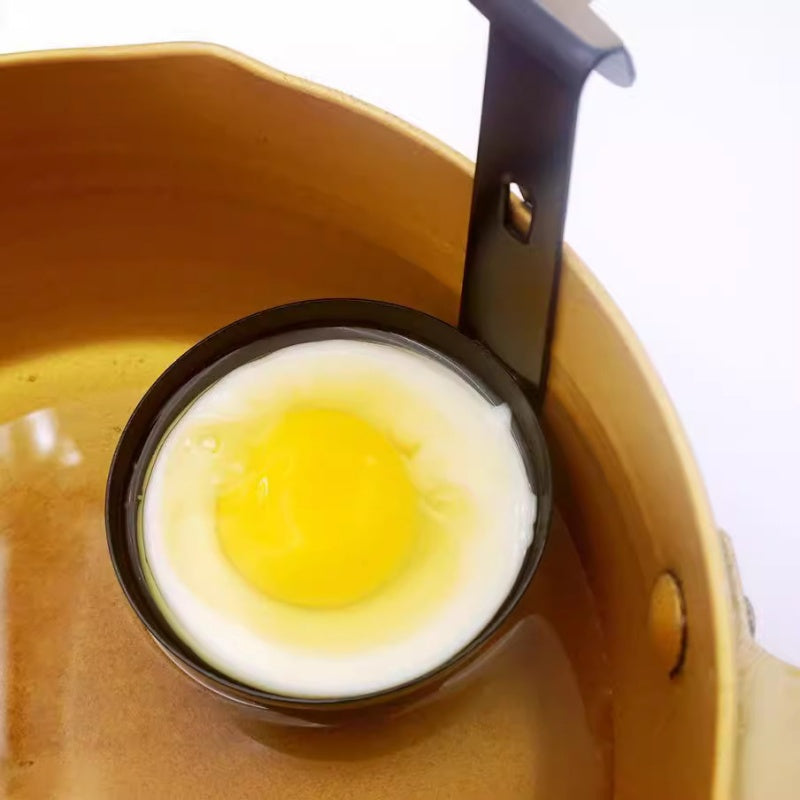 🥚 Hangende eierpokers voor gepocheerde eieren – hangt aan de panrand, perfect ei zonder gedoe.
