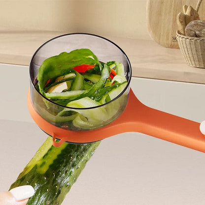 🥕 50% korting! Multifunctionele dunschiller met afvalemmer – schilt, schraapt & raspt. Vangt restjes direct op & houdt je keuken netjes. Ergonomisch & veilig opbergbaar! ✨🔪
