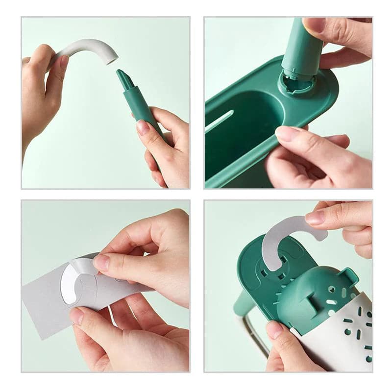 🚰 50% korting! Draagbare gootsteen organizer – verstelbaar 32-45 cm, multifunctioneel & ruimtebesparend. Houd je aanrecht schoon & netjes – eenvoudig opzij te zetten! ✨🧽