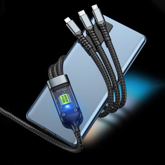 💎 ZO helder als glas. 🌟 ZO cool als licht. ⚡ ZO snel als bliksem. Dé 3-in-1 kabel!