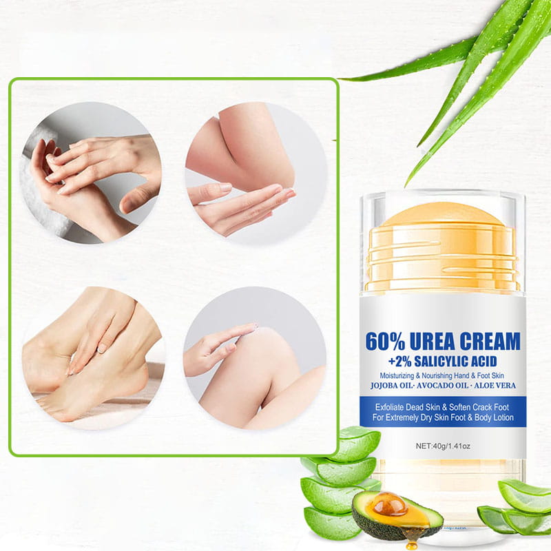 🌿🦶 Van ruwe, droge voeten naar zachte, gladde huid – deze crème met ureum en aloë vera verwijdert eelt en kloven, met een heerlijk frisse geur. 50% KORTING!