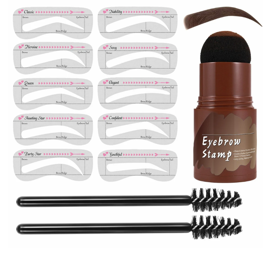 💁‍♀️ 50% korting! Wenkbrauwstempel met sjabloon – eenvoudig & natuurlijk opmaken, opbouwbare matte kleur, waterbestendig. Perfect voor beginners – 6 kleuren! ✨🪞