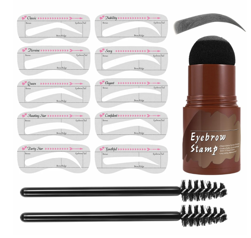 💁‍♀️ 50% korting! Wenkbrauwstempel met sjabloon – eenvoudig & natuurlijk opmaken, opbouwbare matte kleur, waterbestendig. Perfect voor beginners – 6 kleuren! ✨🪞