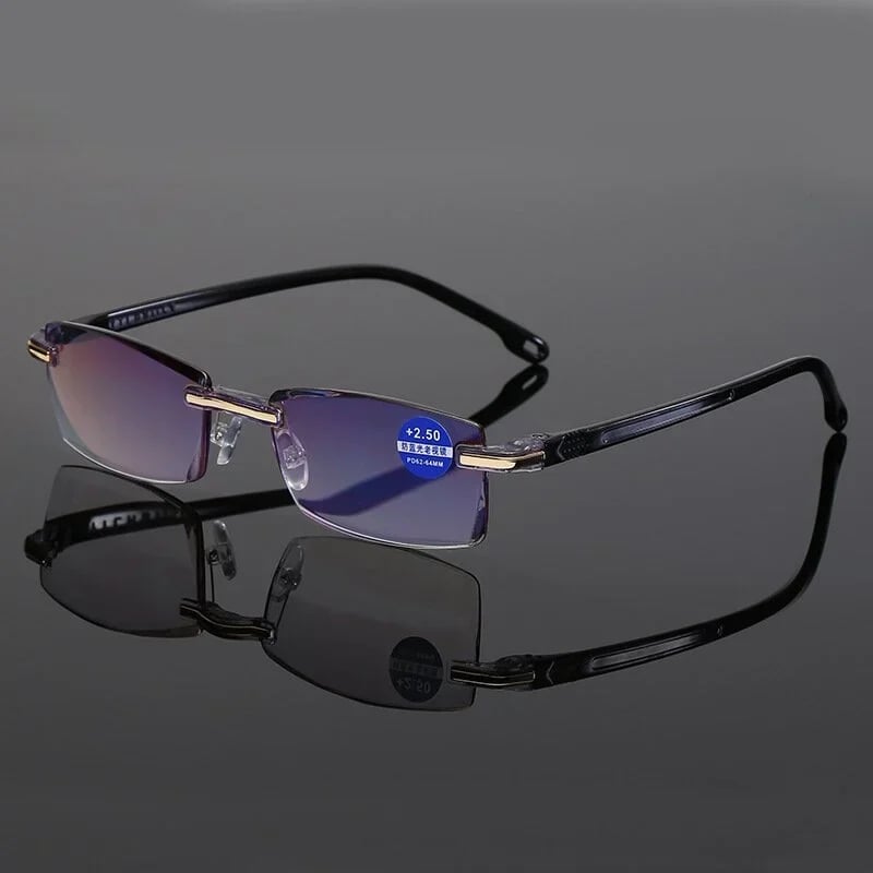 👓StuksKaderloze, ultralichte leesbril met diamantslijping✈️Tijdelijke aanbieding: 1 kopen, 1 gratis🎁｜Totaal 2｜