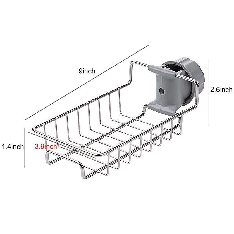 🧽 50% korting! Gootsteen organizer rek – RVS, 4 kg draagkracht & zonder boren aan de kraan te bevestigen. Houd sponzen & zeep binnen handbereik! ✨💪