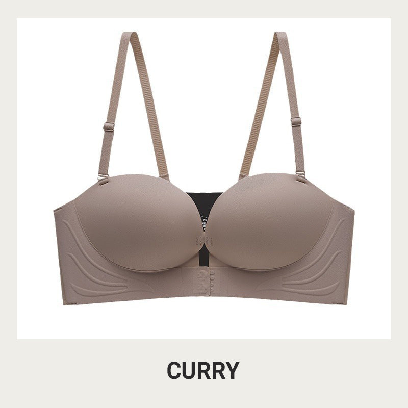 Women’s Strapless Front-Fastening Bra & Pushing-Up Bra 🌸 Padded 🌙 Cup-Enhancing 🎀 Non-slip design & Removable straps 👚 Suitable for all kinds of outfits 🕊️ Wire-free 💧 Seamless
