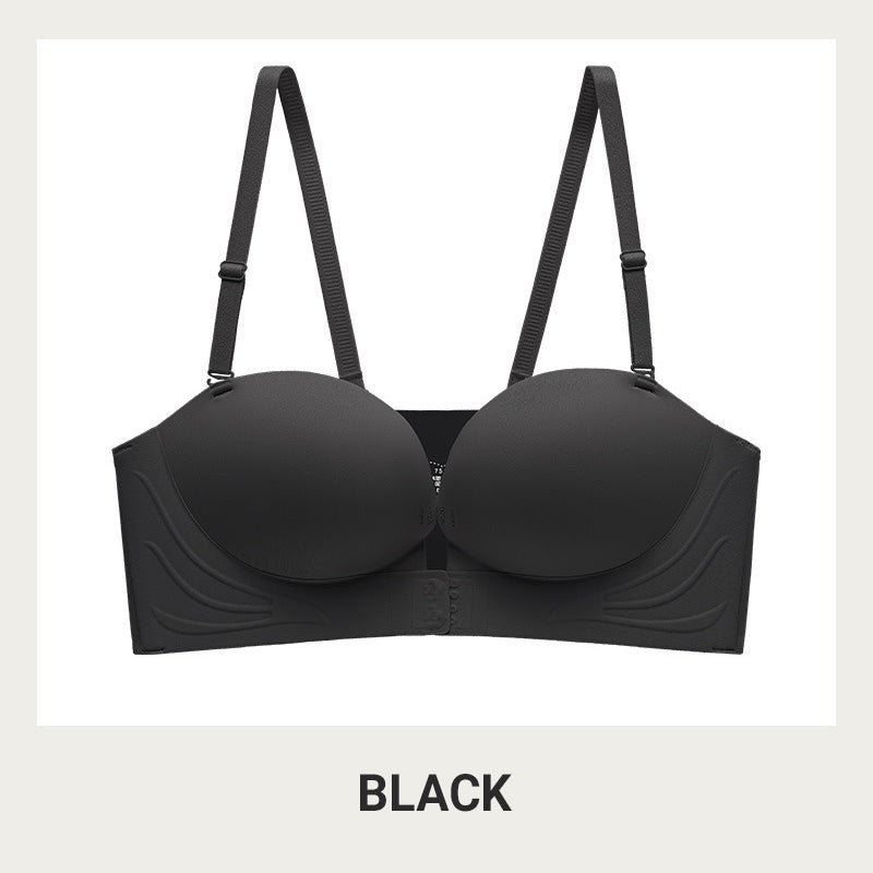 Women’s Strapless Front-Fastening Bra & Pushing-Up Bra 🌸 Padded 🌙 Cup-Enhancing 🎀 Non-slip design & Removable straps 👚 Suitable for all kinds of outfits 🕊️ Wire-free 💧 Seamless